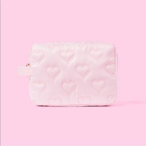 Quilted Hearts Large Pouch- Stoney Clover Lane x Target Light Pink